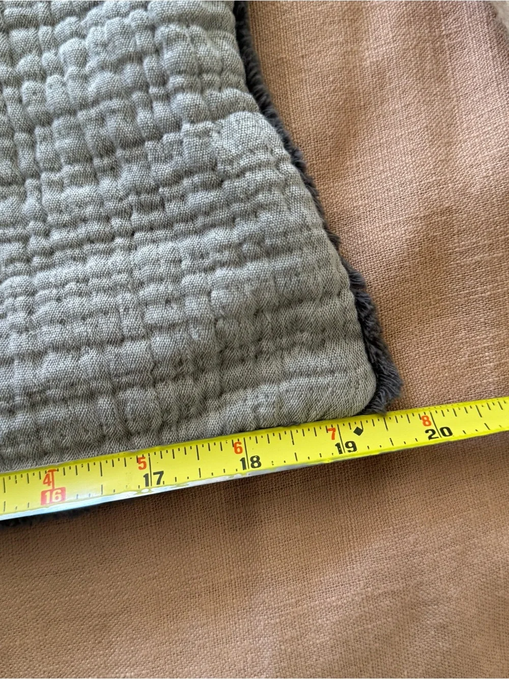 Casaluna Gray One Piece Standard Sham Pillow Case 100% Cotton New without Tags